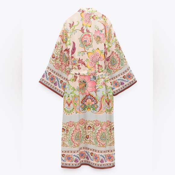 Zara Printed Kimono and Matching Dress Set - Picture 8 of 12